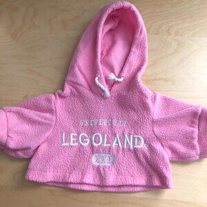 Build A Bear Legoland Pink Fleece Moc Sherpa Hoodie
